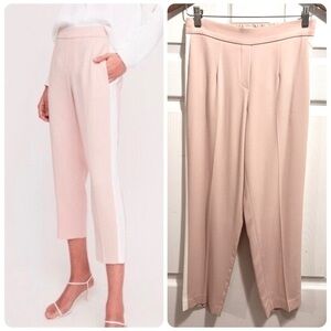 ARITZIA Babaton Conan Pants Terado Pink Tuxedo Stripe Ankle Pull On Size 4